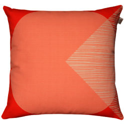 Orla Kiely Ok Cushion Red